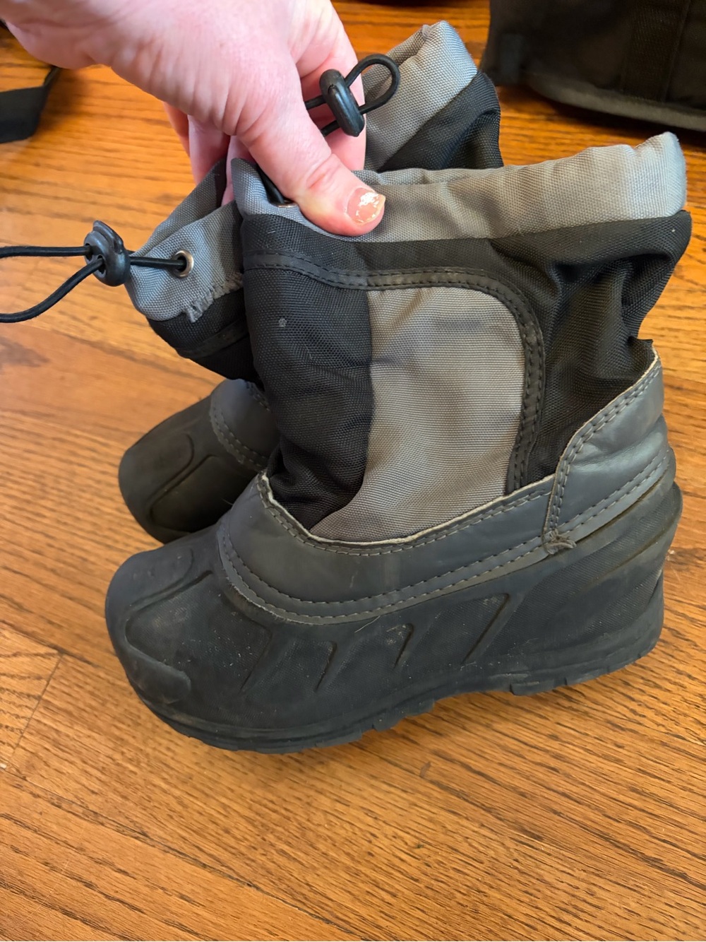 Kids Waterproof Winter Boots - Gray/Black